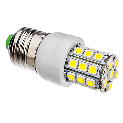 E27 3.5W 30x5050smd 330-360LM 6000-6500K натуральный белый свет привел шарик мозоли (AC 110-130/ac 220-240)