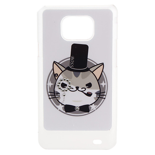 Cat Pattern Футляр с горный хрусталь для Samsung Galaxy S2 I9100