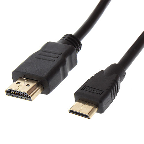 HDMI / MiniHDMI v1.3 для смарт-LED HDTV, Apple TV, Blu-Ray DVD, Xbox 360 и более (1,5 м, черный)