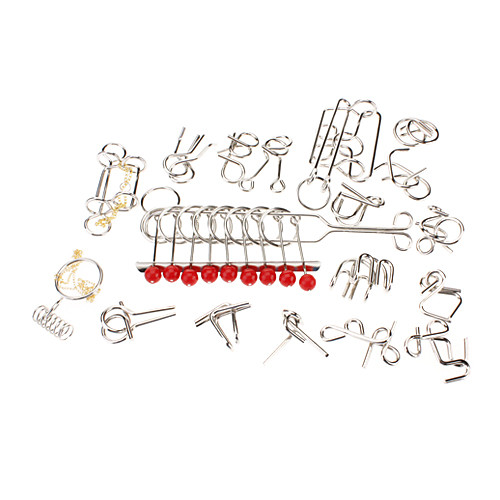 Механические китайской 18-в-1 Железный Девять Регистрация Puzzle Кольца указан