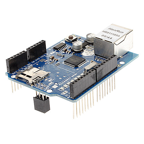 USD  10.98 - Плата Ethernet W5100 Shield Board с поддержкой Micro SD Card для Arduino