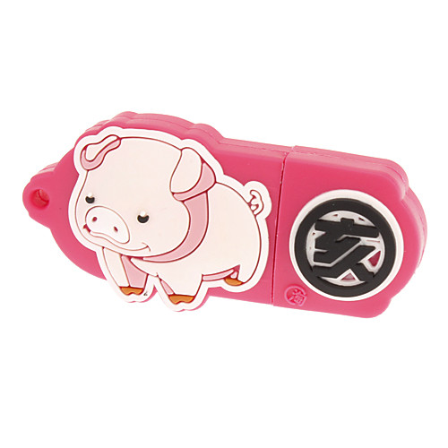 32GB Розовый прекрасной картины Свинья с земной ветвью USB2.0 Flash Drive