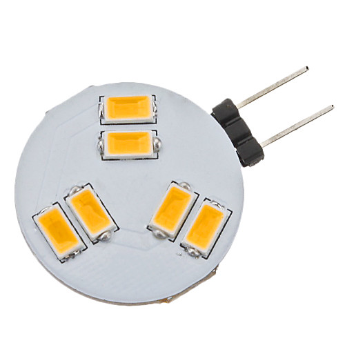 G4 2W 6x5630SMD 140-160LM 3000-3500K теплый белый свет Светодиодные пятно лампы (AC 12)