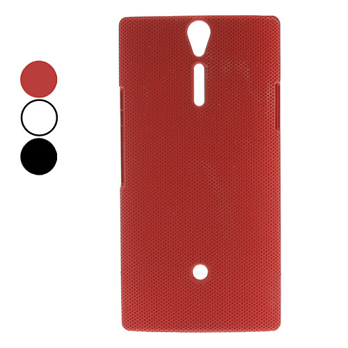 Mesh шаблон Защитные Жесткий чехол для Sony Xperia S LT26i (разных цветов)