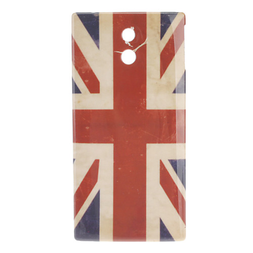 Ретро Флаг Великобритании Pattern Жесткий чехол для Sony Xperia P LT22i