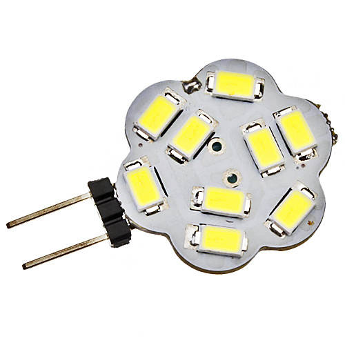 G4 2.5W 9x5730SMD 180-220LM 6000-6500K Природный белый свет светодиодных шарика пятна (DC 12V)