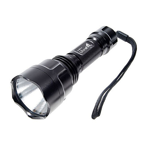 UltraFire 5-режимныйCREE XPE LED фонарь, 1000LM, 1x18650, черный корпус