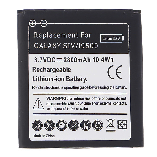 Замена 3.7V 2800mAh аккумулятор и USB кабель для зарядки для Samsung Galaxy S4/i9500