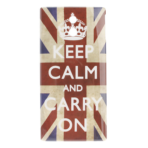 Флаг Великобритании Crown Pattern Жесткий чехол для Sony Xperia P LT22i