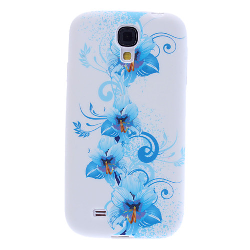 Изысканный цветочный узор мягкий чехол для Samsung Galaxy i9500 S4