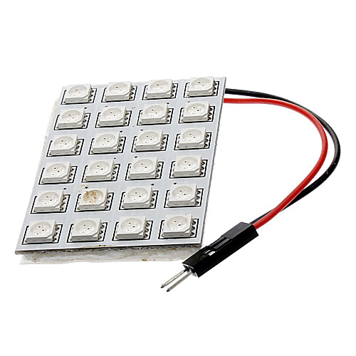 BA9S/Festoon/T10 24x5050SMD 4W 250-270LM красного света (DC 12V)