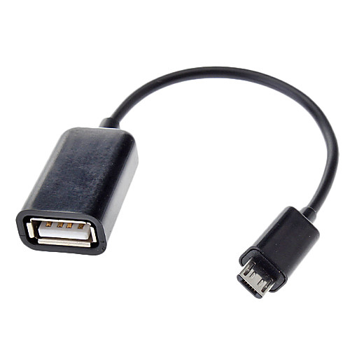 USB Женский для Micro USB Мужской кабель (0,1 М)