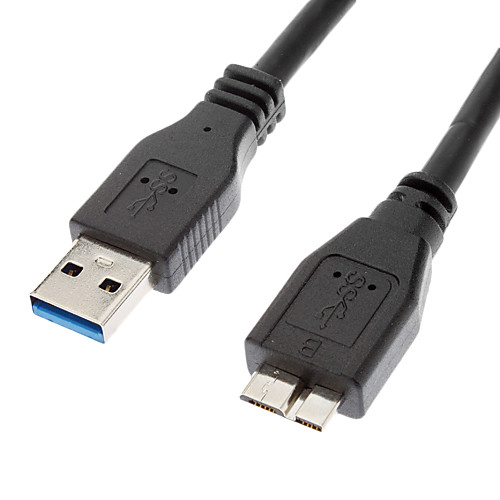 USB 3.0 тип мужчина к микро-USB 3.0 тип мужчина кабель черный (0,6 м)