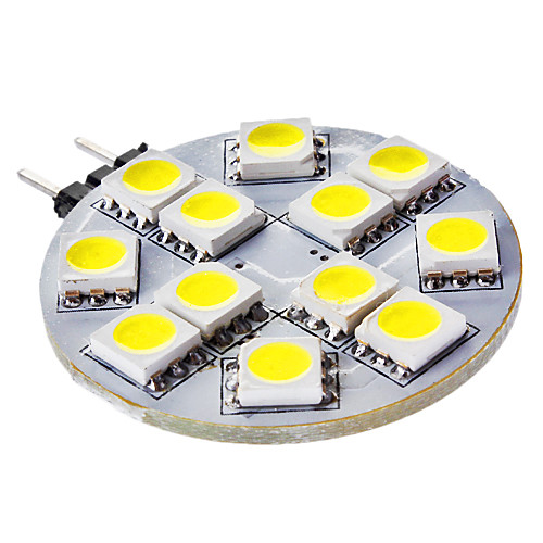 G4 2,5 Вт 40-50LM 6000-6500K Белый свет 12x5050SMD Светодиодные пятно лампы (12)