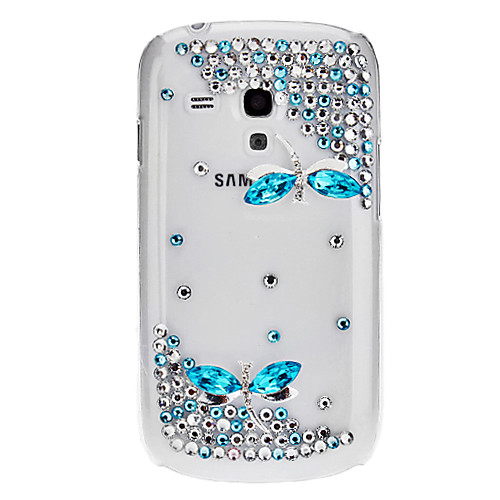 Bling Bling Элегантный дизайн Dragonfly Футляр с горный хрусталь для Samsung Galaxy S3 Мини I8190