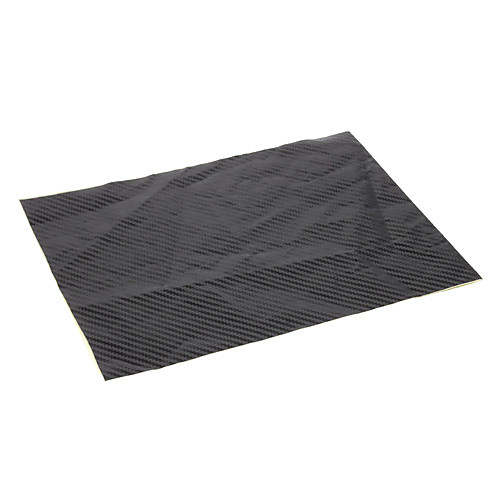 3D углеродного волокна бумаги украшения лист автомобиля стикер - черный (20 х 50 см)