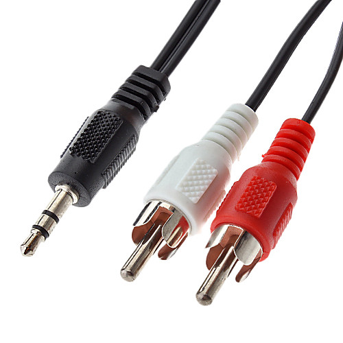 3,5 мм аудио для 2RCA мужчинами кабель (1,5 м)