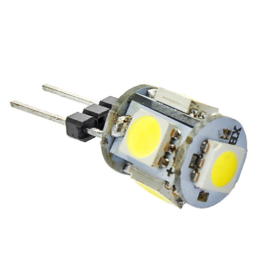 G4 1W 5x5050SMD 70-80LM Природный белый свет светодиодных кукурузы лампа (12)