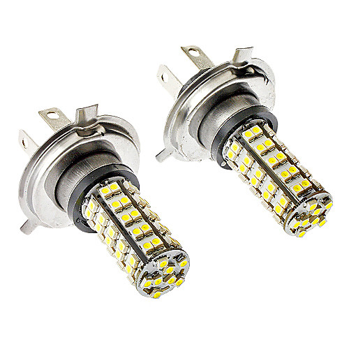 H4 3.5W 68-SMD 6000-6500K 310LM Белый светодиодный Противотуманные фары для автомобиля (12 В постоянного тока, 1 пара)