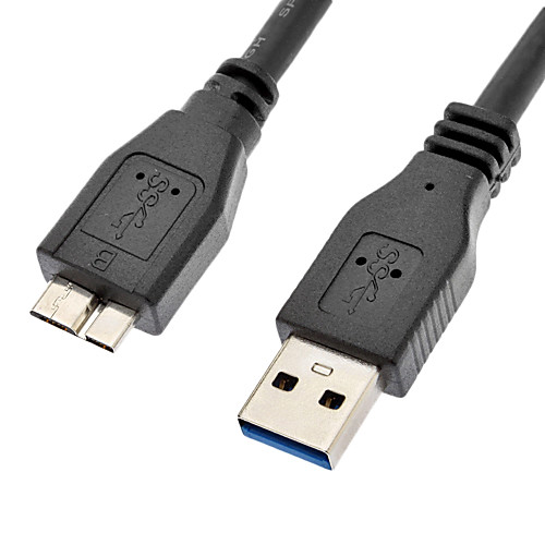 USB 3.0 тип мужчина к USB 3.0 тип мужчина кабель черный (1,5 м)