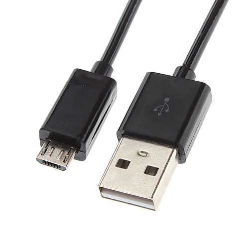 USB 2.0 мужчина к Micro USB мужчин Кабель заряжателя Sync данным спиральной пружины (1м)