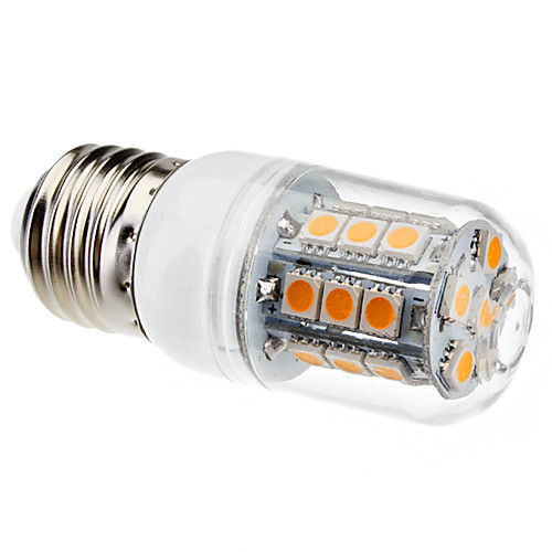 E27 3W 27x5050smd 200LM 3500K / 6000K теплый белый холодный белый свет привел кукуруза лампа (220-240V)