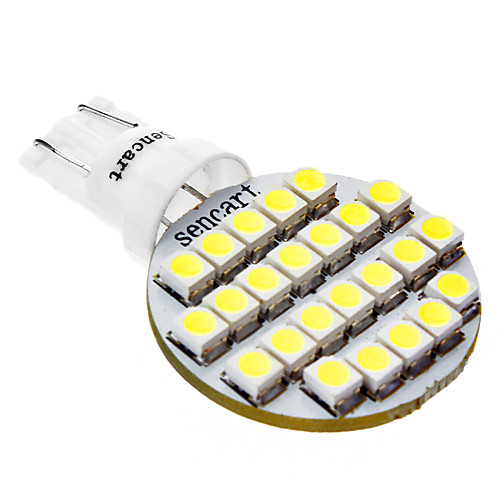 T10 1W 24x3528SMD белый свет Светодиодные лампы для автомобильных ламп (DC 12V)