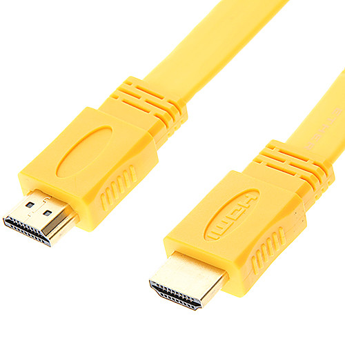 5м 15 футов v1.4 оранжевый 1080p плоский тип HDMI High Speed HDMI кабель ж / ферритовыми сердечниками