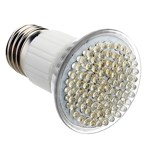 E27 5W 80-LED 320-360LM 6000-6500K Природный белый свет светодиодных шарика пятна (230)