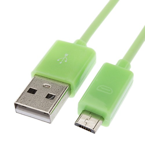 Micro USB к USB между мужчинами кабель для Samsung / Huawei / ZTE / Nokia / HTC Зеленый (3 м)