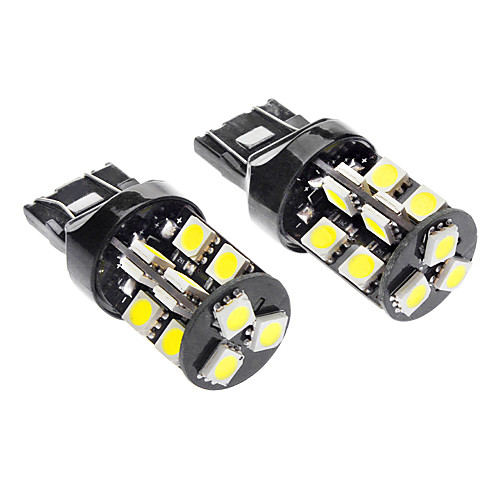 7443/7440/T20 19x5050SMD 3.5W 6000-6500K 240-260LM Белый свет Светодиодные лампы для автомобилей (DC 12V, 1 пара)