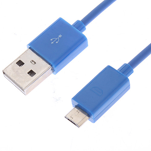 Micro USB к USB между мужчинами кабель синий (1M)