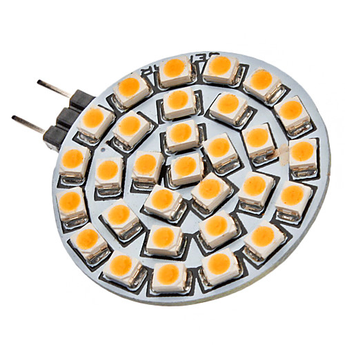 G4 2W 30x3528SMD 120-150LM 3000-3500K теплый белый свет Светодиодные пятно лампы (12)