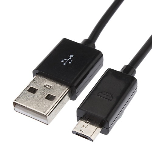 Micro USB к USB между мужчинами кабель для Samsung / Huawei / ZTE / Nokia / HTC черный (3M)