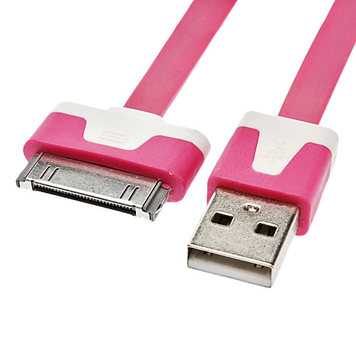 USB синхронизации данных зарядный плоский шнур кабель для iPhone 4/4S (30pin)