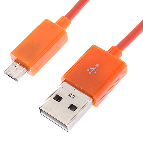 Micro USB к USB между мужчинами кабель оранжевый (1M)