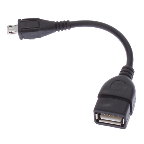 Кабель для передачи данных Micro USB Male - USB Female OTG, 10 см