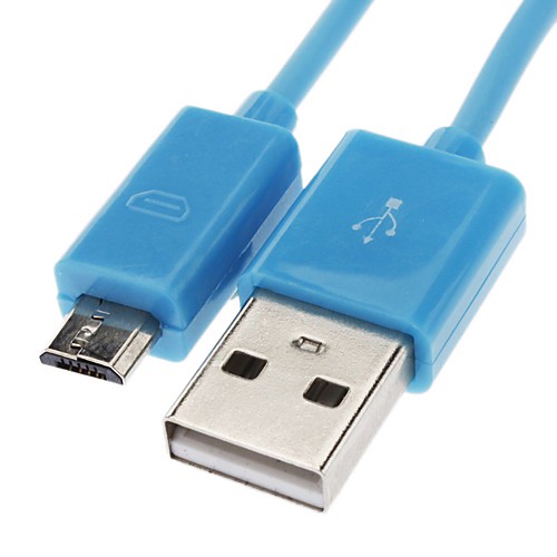 Micro USB к USB между мужчинами кабель для Samsung / Huawei / ZTE / Nokia / HTC Blue (3M)