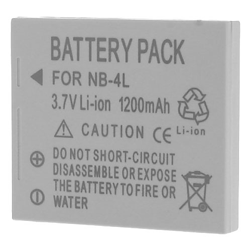 1200mAh литий-ионная аккумуляторная батарея для Canon NB-4L (3.7V)