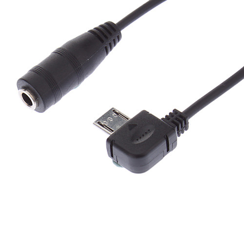 Micro USB на 3,5 мм аудио Мужского на Женский кабельного (0,1 М)