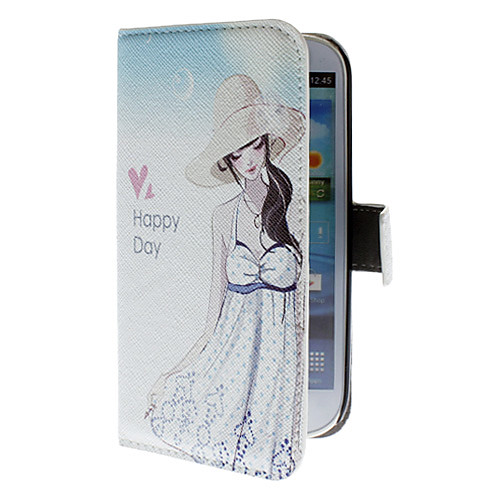 Summer Girl шаблон PU кожаный чехол для Samsung I9300 Galaxy S3