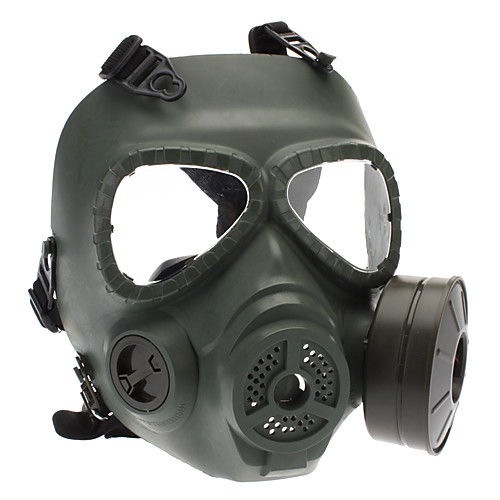 Череп Стиль Gas Mask для наружной Военные игры - Army Green