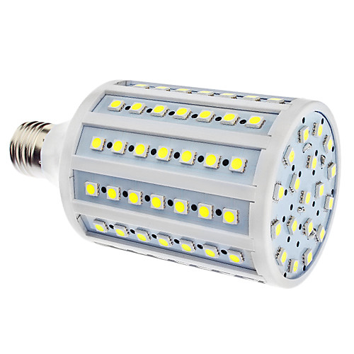 LED лампа типа Корн (110/240V), естественный белый свет, E27 18W 102x5050SMD 1500-1600LM 6000-6500K