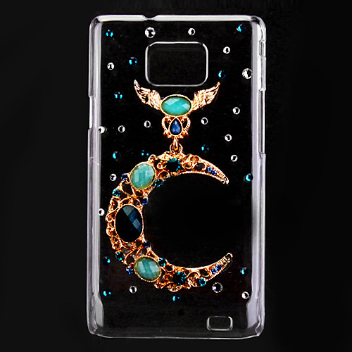 Луна Pattern Футляр с горный хрусталь для Samsung Galaxy S2 I9100