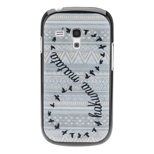 Птица Тканые Design Pattern Жесткий чехол для Samsung Galaxy S3 мини-I8190