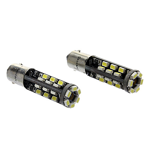 BA9S 30x3020SMD 3W 180-220LM 6000-6500K Белый свет Светодиодные лампы автомобилей (DC 12-18В)