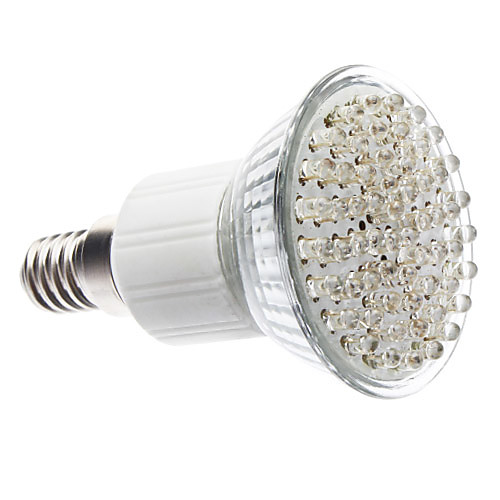 E14 3.5W 60-LED 6000-6500K Белый свет Светодиодные пятно лампы (220-240V)