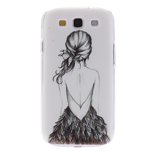 Девушка в спинки платья Pattern Жесткий чехол для Samsung I9300 Galaxy S3
