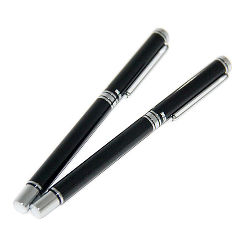 Экстрадисперсный серебряной кромкой Fountain Pen (черный)