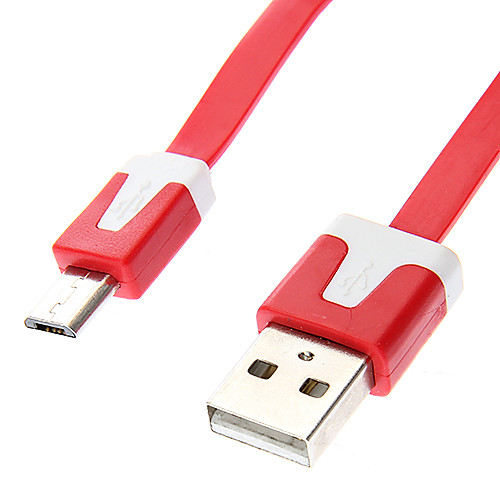 USB мужчина к Micro USB Мужской тип плоских красных (2M)